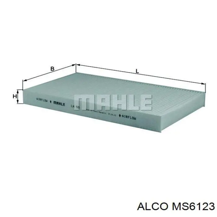 MS6123 Alco фильтр салона