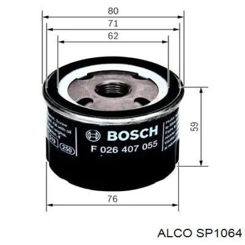 Масляный фильтр SP1064 Alco