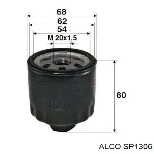 SP1306 Alco масляный фильтр