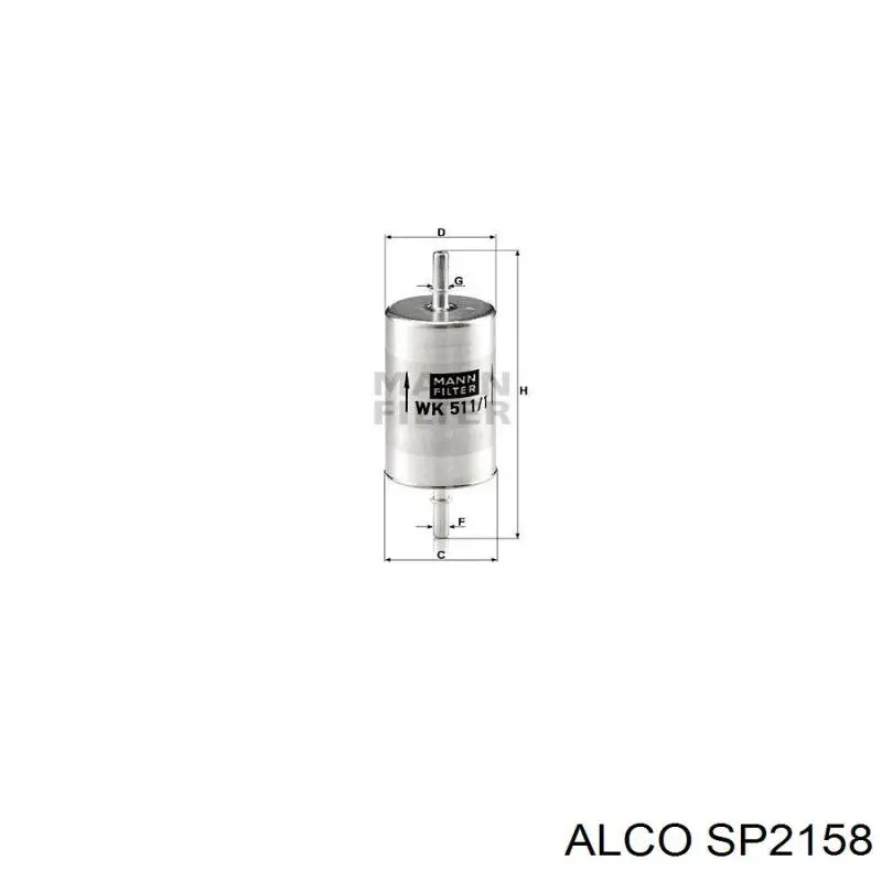 SP2158 Alco топливный фильтр