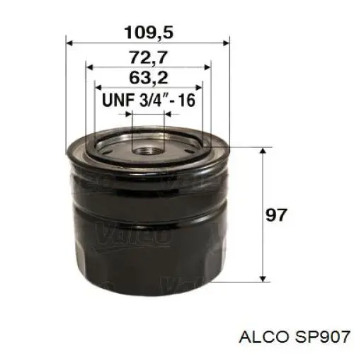 SP907 Alco масляный фильтр