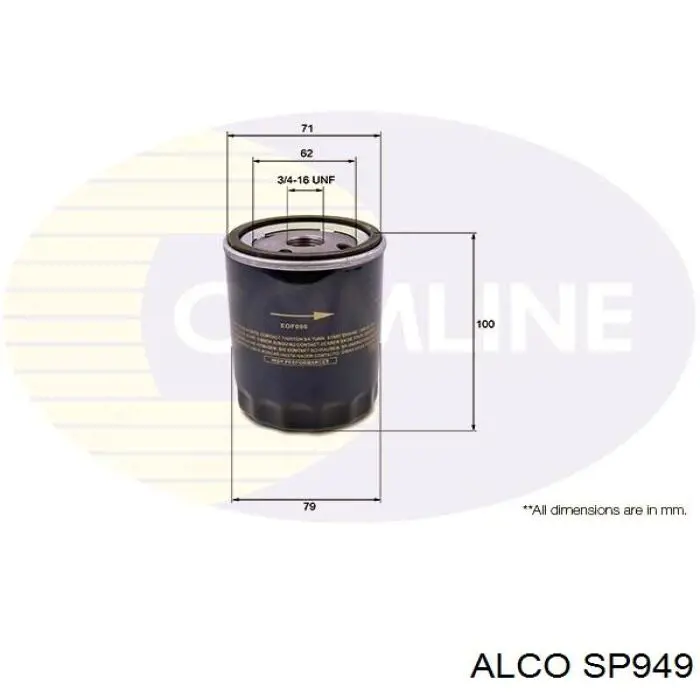Фильтр очистки масла центробежный Alco SP949 цена, от 6.45 USD