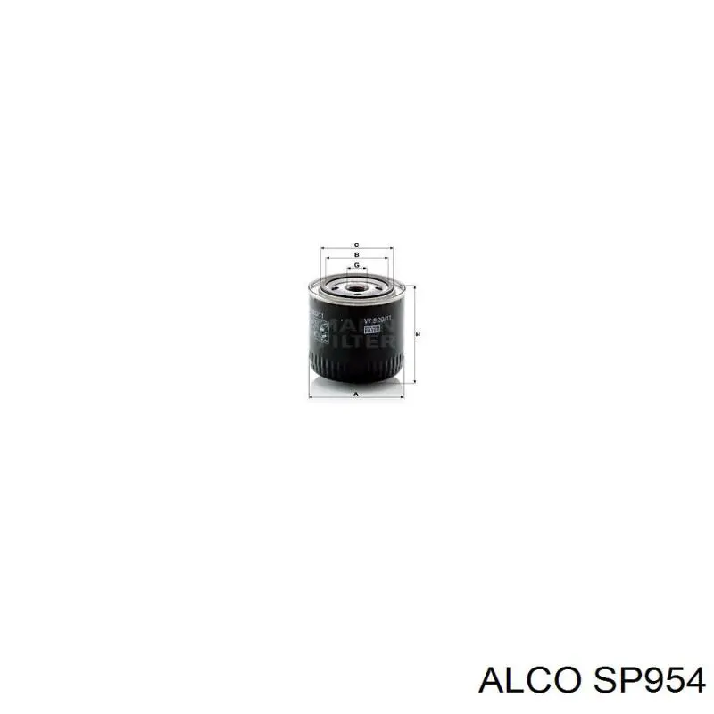 Фильтр очистки масла центробежный Alco SP954 цена, от 3.79 USD