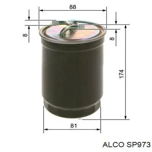 Фильтр топливный Alco SP973