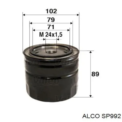 SP992 Alco масляный фильтр
