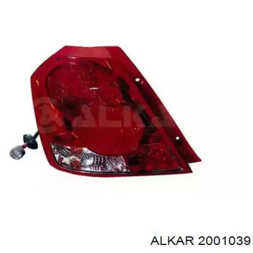 Фонарь задний левый 2001039 Alkar