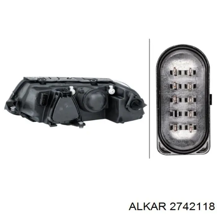 Купить 2742118 Alkar Фара основная правая