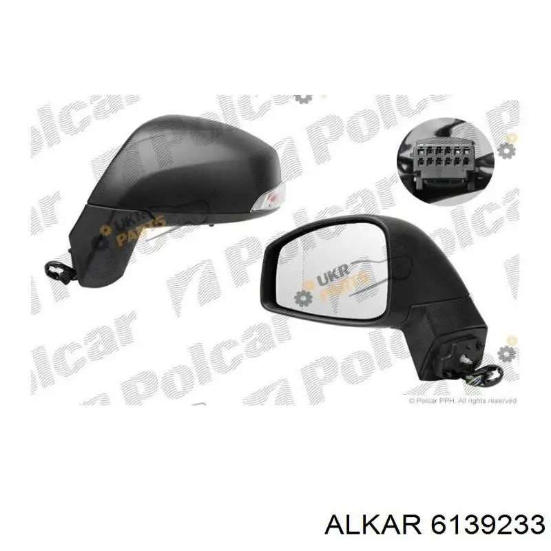 Наружное зеркало правое Alkar 6139233 цена, от 86.59 USD