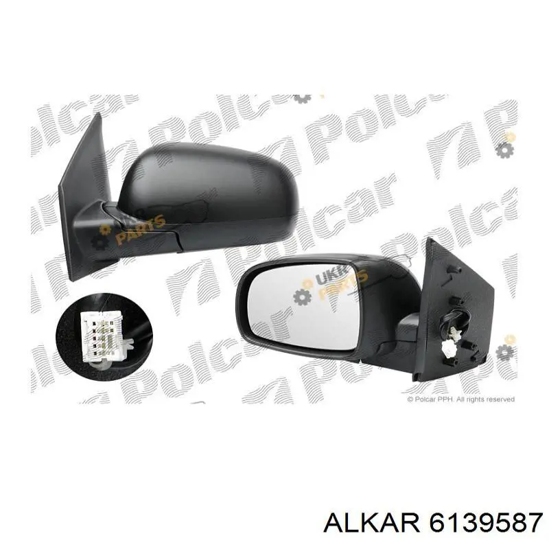 Купить 6139587 Alkar Наружное зеркало левое