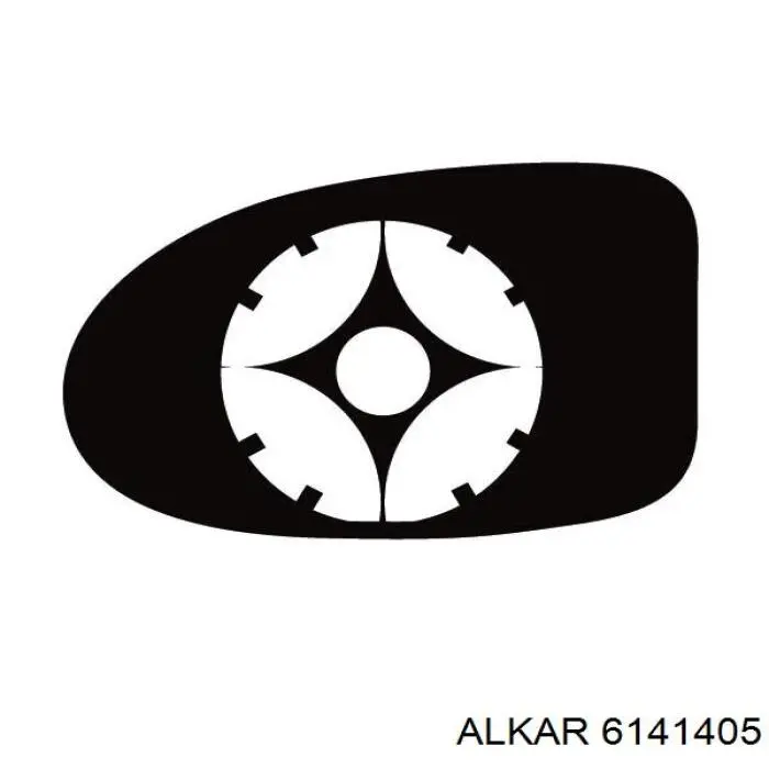 Зеркало заднего вида, левое Alkar 6141405 цена, от 71.33 USD