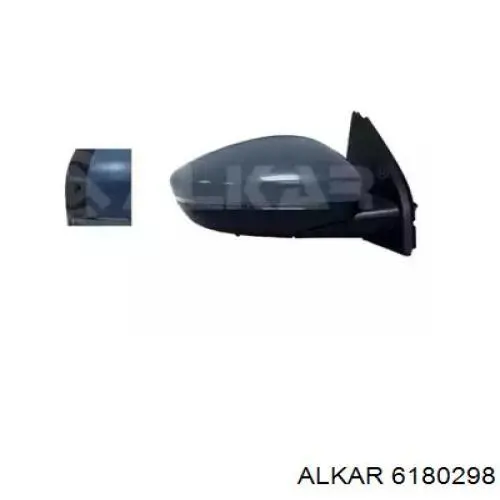 Правое зеркало 1610707080 Peugeot/Citroen