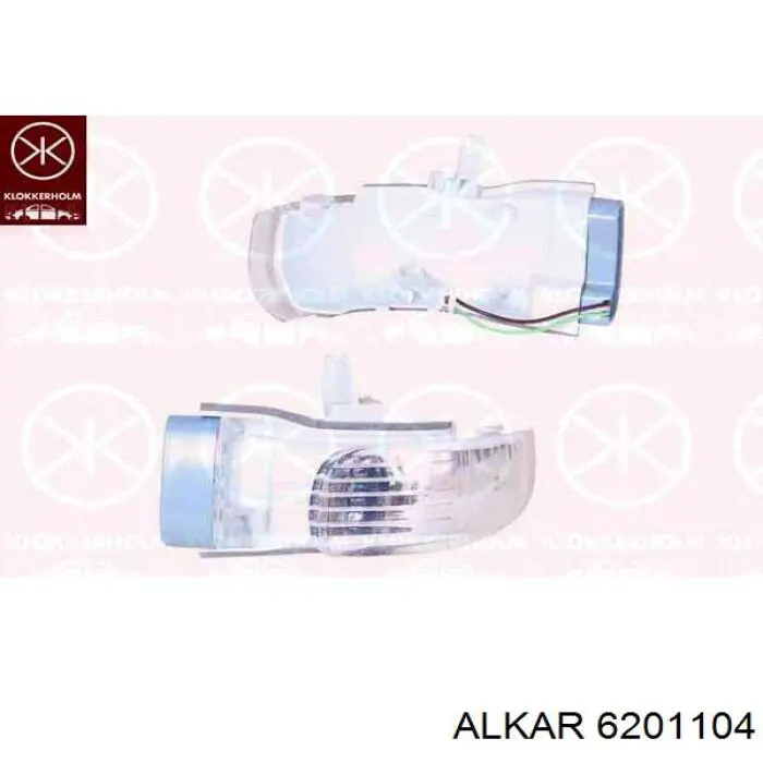 Указатель поворота зеркала левый 6201104 Alkar