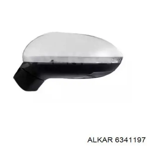6341197 Alkar placa sobreposta (tampa do espelho de retrovisão esquerdo)