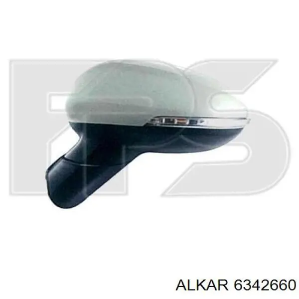 Placa sobreposta (tampa) do espelho de retrovisão direito Hyundai/Kia 876261W010