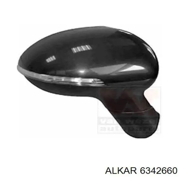 876261W010 Hyundai/Kia Placa sobreposta (tampa) do espelho de retrovisão direito