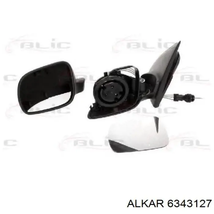 6343127 Alkar Накладка зеркала заднего вида, левая