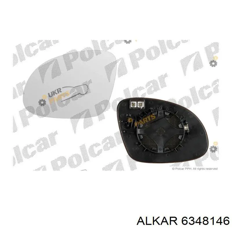 Накладка (крышка) зеркала заднего вида правая 6348146 Alkar