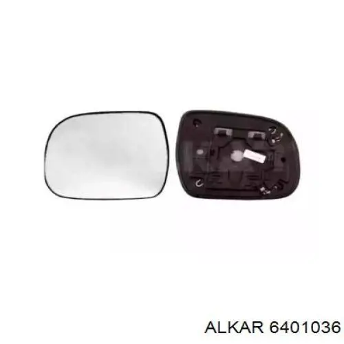 6401036 Alkar зеркальный элемент зеркала заднего вида левого