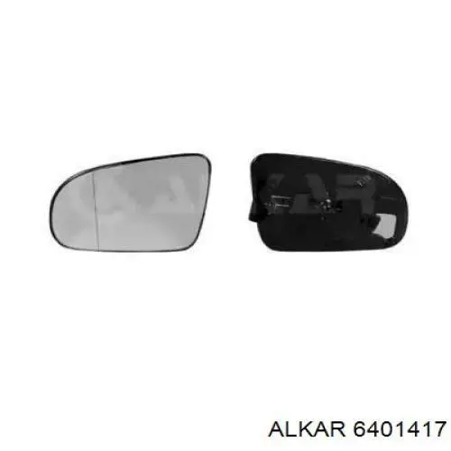 6401417 Alkar зеркальный элемент зеркала заднего вида левого
