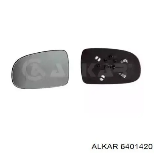6401420 Alkar Зеркальный элемент левого зеркала заднего вида