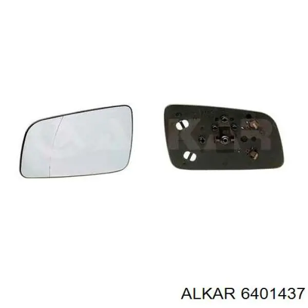 6401437 Alkar зеркальный элемент зеркала заднего вида левого