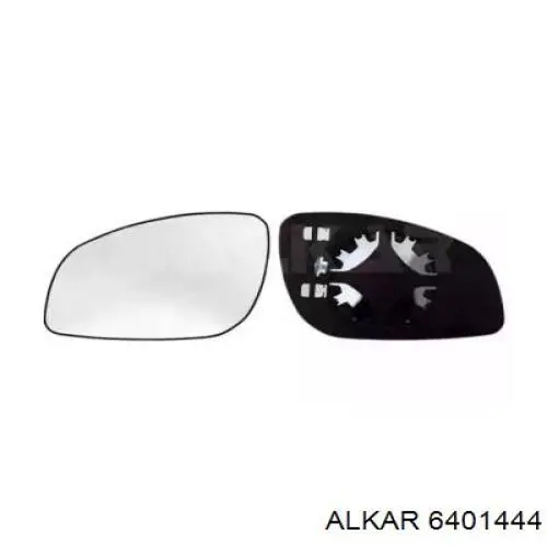 6401444 Alkar зеркальный элемент зеркала заднего вида левого