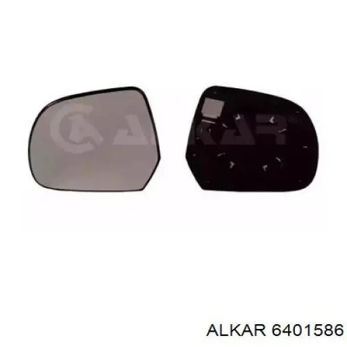 6401586 Alkar зеркальный элемент зеркала заднего вида левого