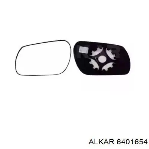 6401654 Alkar зеркальный элемент зеркала заднего вида левого