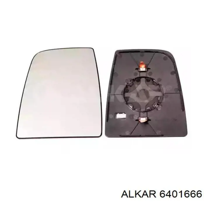 6401666 Alkar зеркальный элемент зеркала заднего вида левого