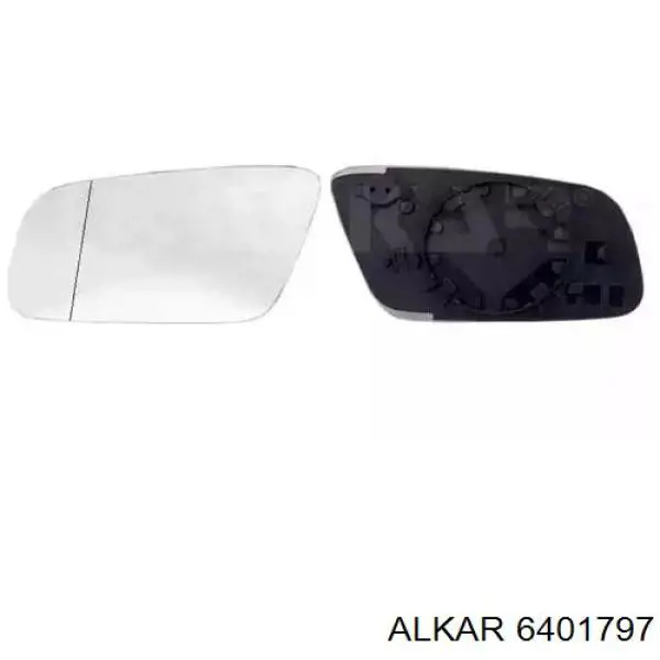 6401797 Alkar зеркальный элемент зеркала заднего вида левого
