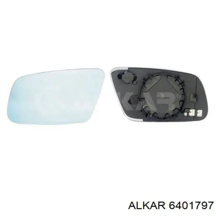 Стекло левого зеркала заднего вида 6401797 Alkar
