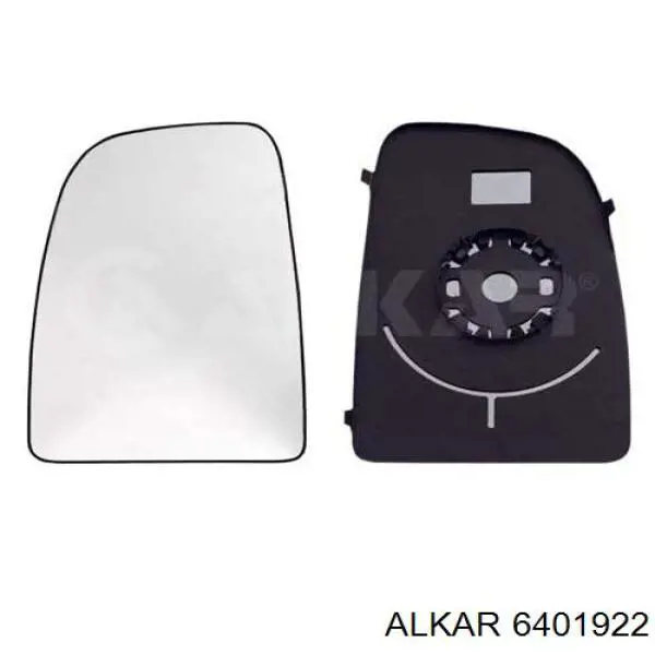 6401922 Alkar зеркальный элемент зеркала заднего вида левого