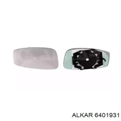 6401931 Alkar Зеркальный элемент левого зеркала заднего вида