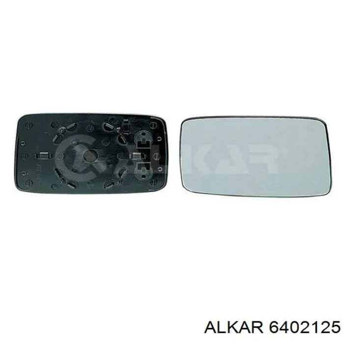 6402125 Alkar зеркальный элемент зеркала заднего вида правого