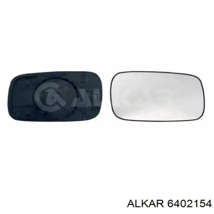 6402154 Alkar зеркальный элемент зеркала заднего вида правого
