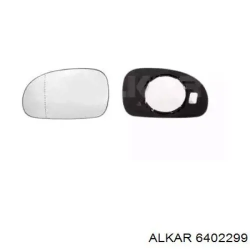6402299 Alkar зеркальный элемент зеркала заднего вида правого