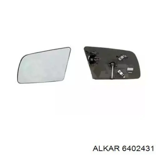 6402431 Alkar зеркальный элемент зеркала заднего вида правого