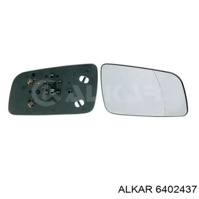 6402437 Alkar зеркальный элемент зеркала заднего вида правого