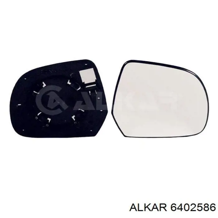 6402586 Alkar зеркальный элемент зеркала заднего вида правого
