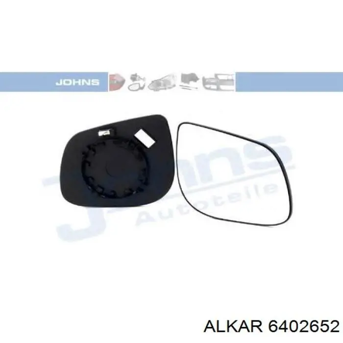 Стекло правого зеркала заднего вида 1814G02 Depo/Loro/Abakus