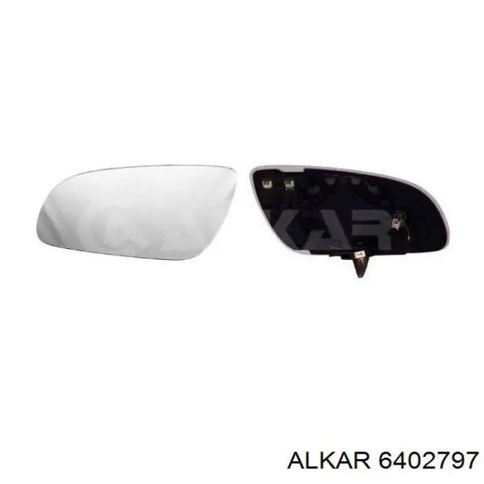 Стекло правого зеркала заднего вида 6402797 Alkar