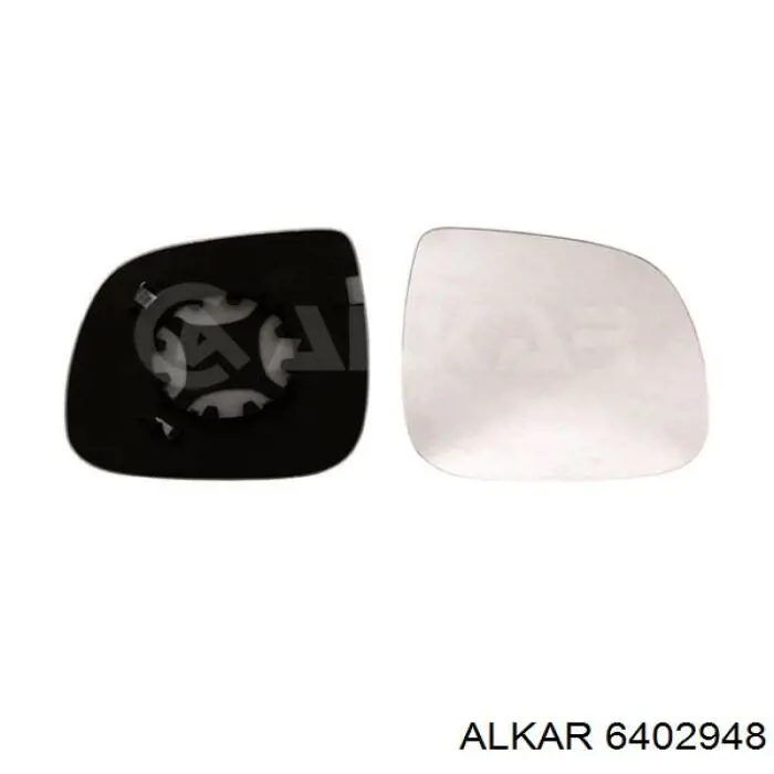 6402948 Alkar зеркальный элемент зеркала заднего вида правого