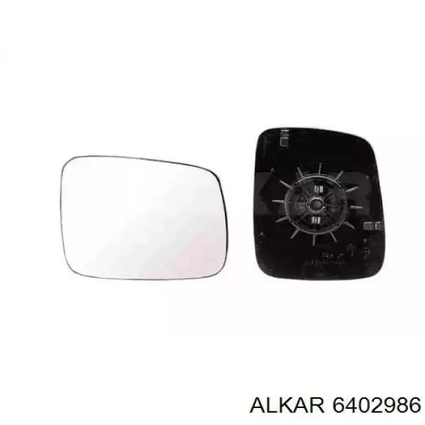 6402986 Alkar зеркальный элемент зеркала заднего вида правого