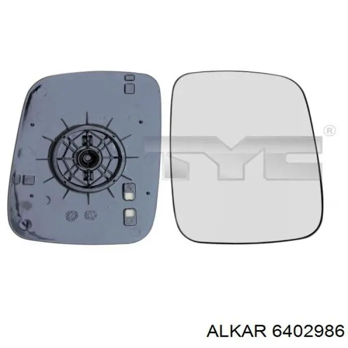 Стекло правого зеркала заднего вида 6402986 Alkar