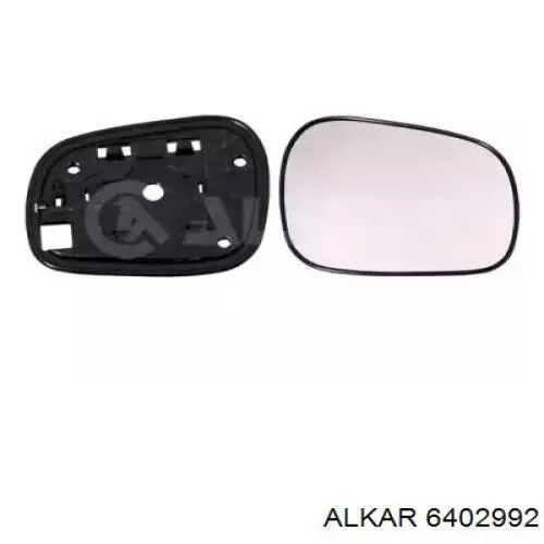 6402992 Alkar зеркальный элемент зеркала заднего вида правого