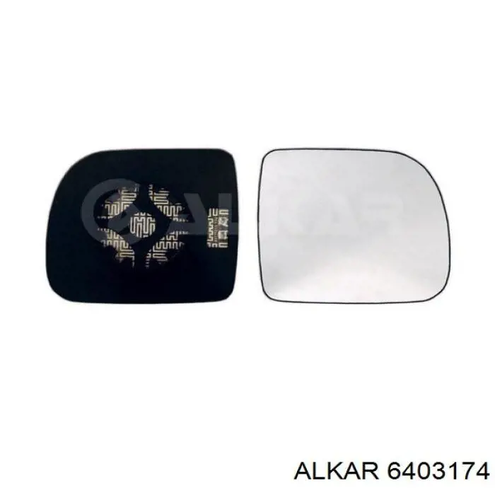 Зеркальный элемент зеркала заднего вида 6403174 Alkar