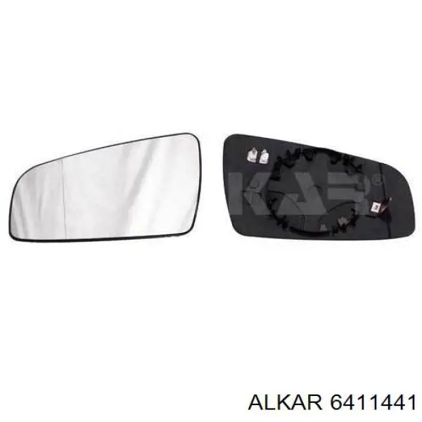6411441 Alkar зеркальный элемент зеркала заднего вида левого