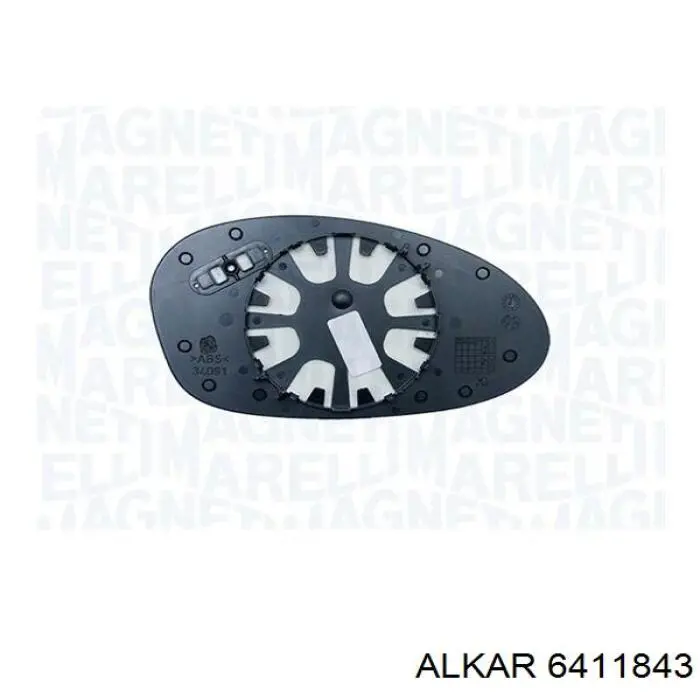 Стекло левого зеркала заднего вида 6411843 Alkar