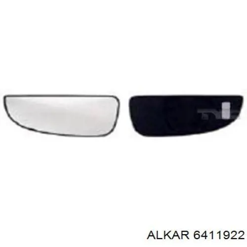 6411922 Alkar Зеркальный элемент левого зеркала заднего вида