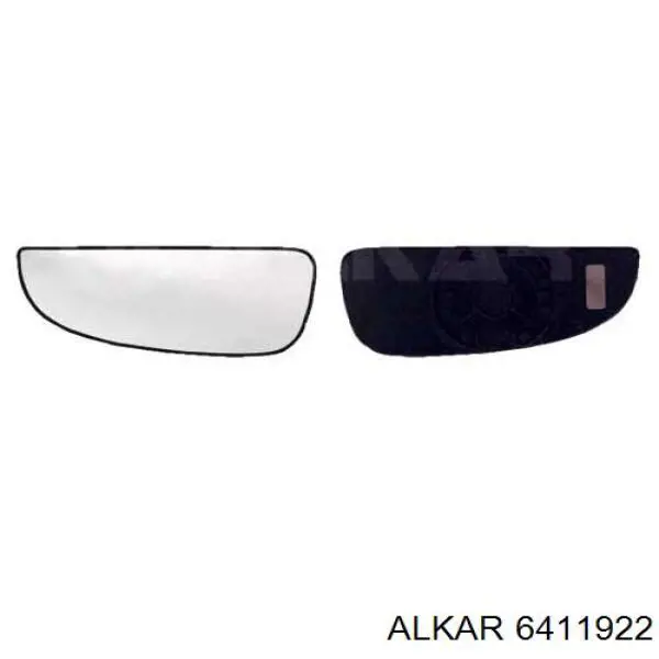 6411922 Alkar зеркальный элемент зеркала заднего вида левого